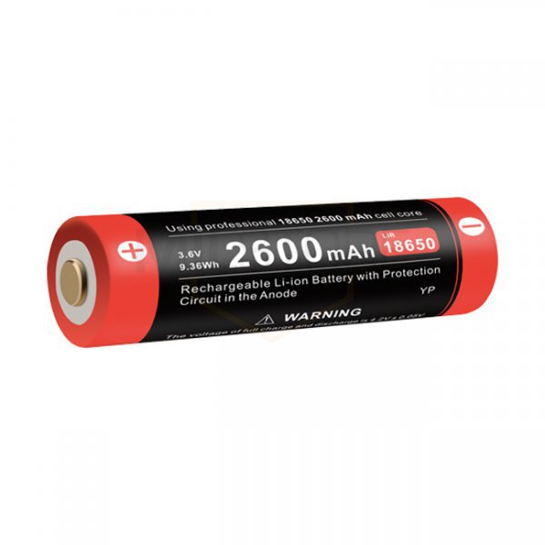 Klarus 18650 Battery 3.7V 2600mAh Micro-USB