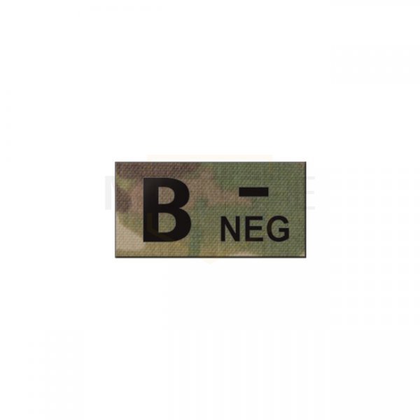 Pitchfork B NEG Blood Type IR Patch - Multicam