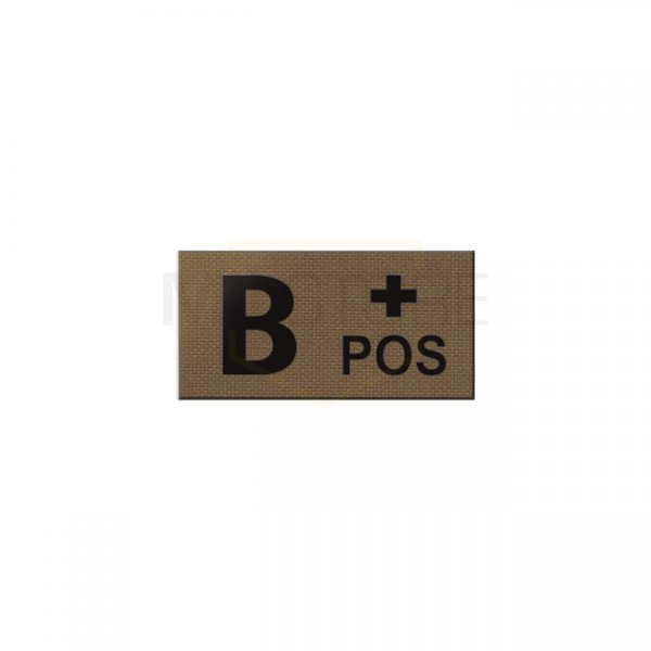 Pitchfork B POS Blood Type IR Patch - Coyote