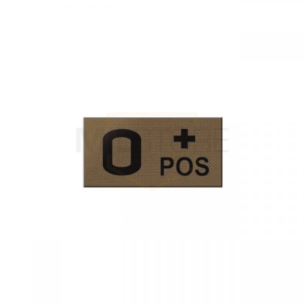 Pitchfork O POS Blood Type IR Patch - Coyote