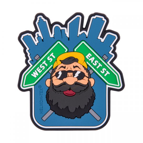 Helikon Beardman Urban PVC Patch - Blue