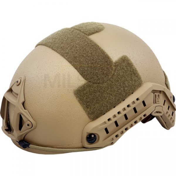 Pitchfork FAST Ballistic Combat Helmet High Cut - Coyote - Deluxe - L/XL