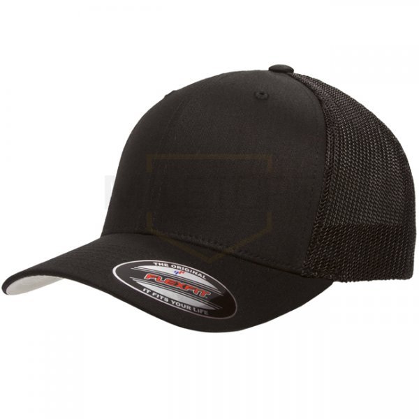 Flexfit Mesh Trucker Cap - Black - S/M