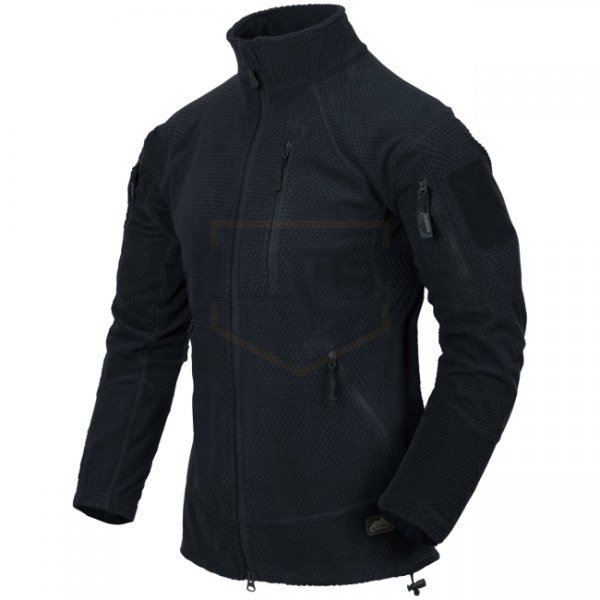 Helikon Alpha Tactical Grid Fleece Jacket - Navy Blue - S