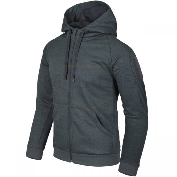 Helikon Urban Tactical Hoodie FullZip - Melange Black-Grey - M