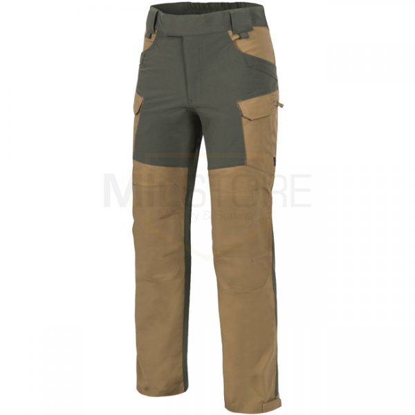 Helikon Hybrid Outback Pants Duracanvas - Coyote / Taiga Green - S - Long