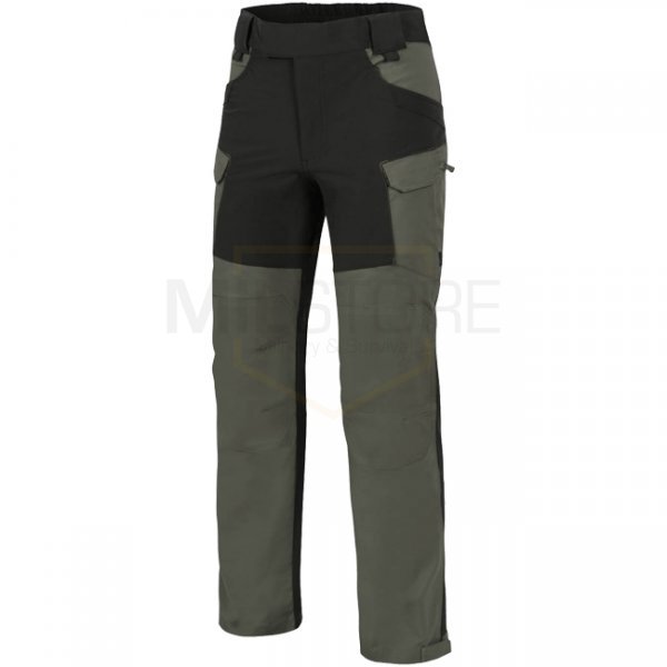 Helikon Hybrid Outback Pants Duracanvas - Taiga Green / Black - L - Long