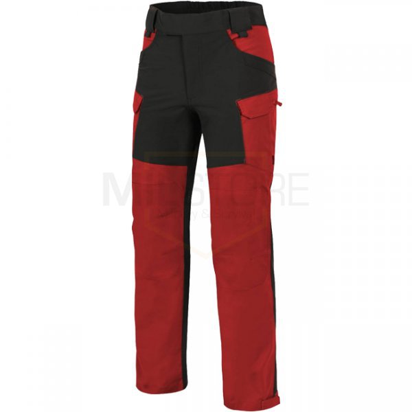 Helikon Hybrid Outback Pants Duracanvas - Crimson Sky / Black A - S - Long