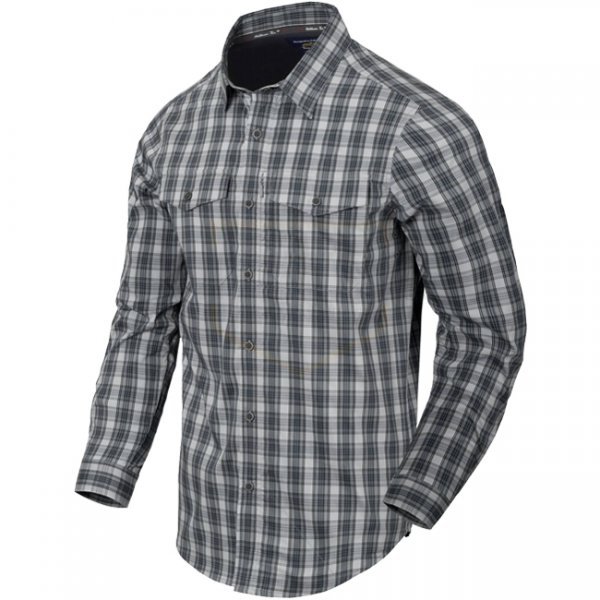 Helikon Covert Concealed Carry Shirt - Foggy Grey Plaid - L