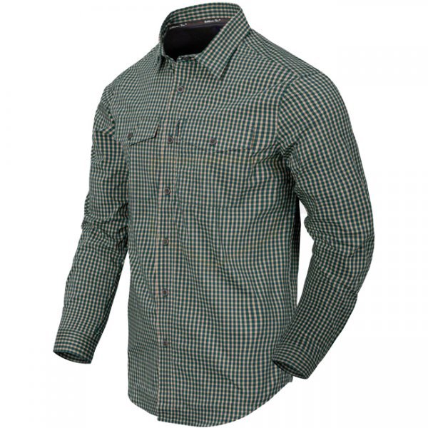 Helikon Covert Concealed Carry Shirt - Savage Green Checkered - XS