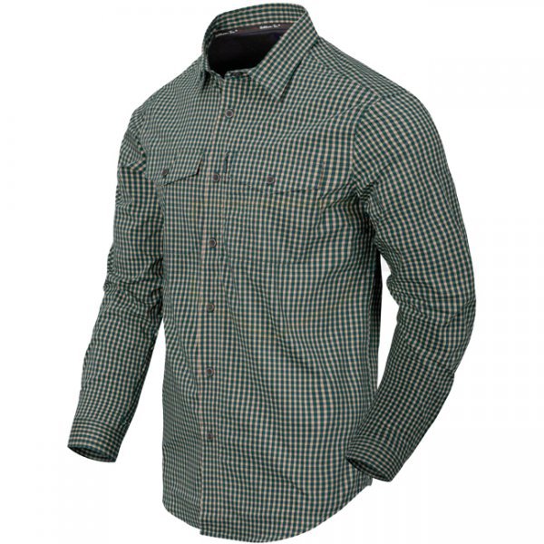Helikon Covert Concealed Carry Shirt - Savage Green Checkered - M