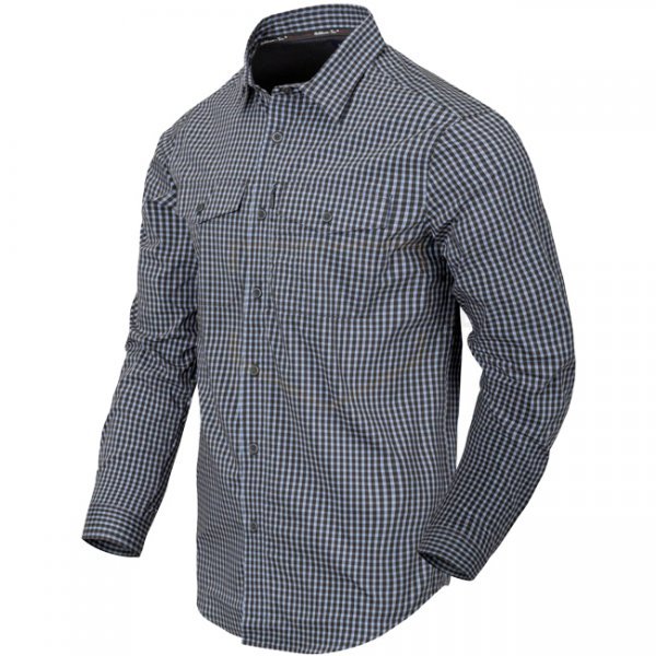 Helikon Covert Concealed Carry Shirt - Phantom Grey Checkered - XS