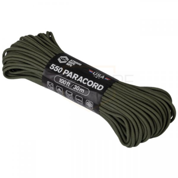 Atwood Rope 550 Paracord 100ft - Olive Drab