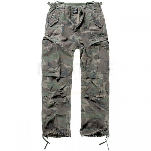 Brandit M65 Vintage Trousers - Woodland - L