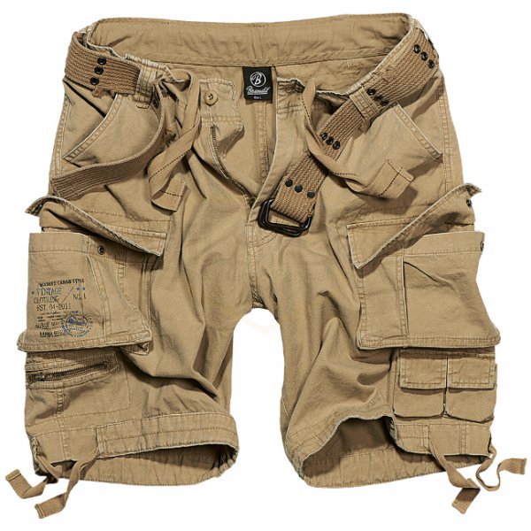 Brandit Savage Vintage Shorts - Beige - 2XL