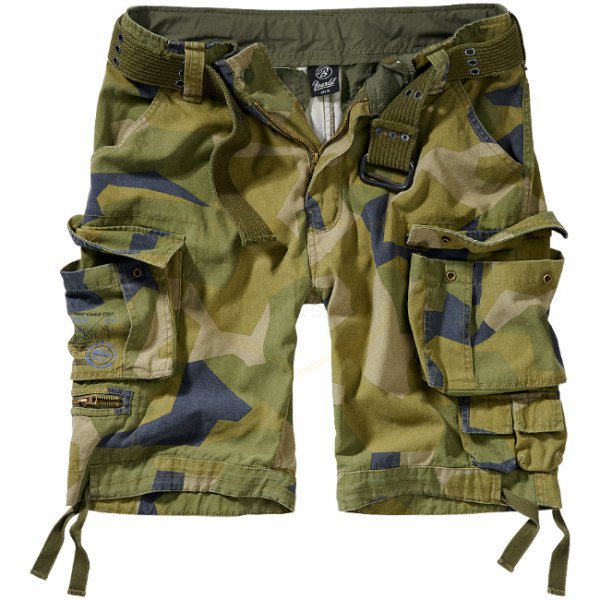 Brandit Savage Vintage Shorts - Swedisch Camo M90 - M