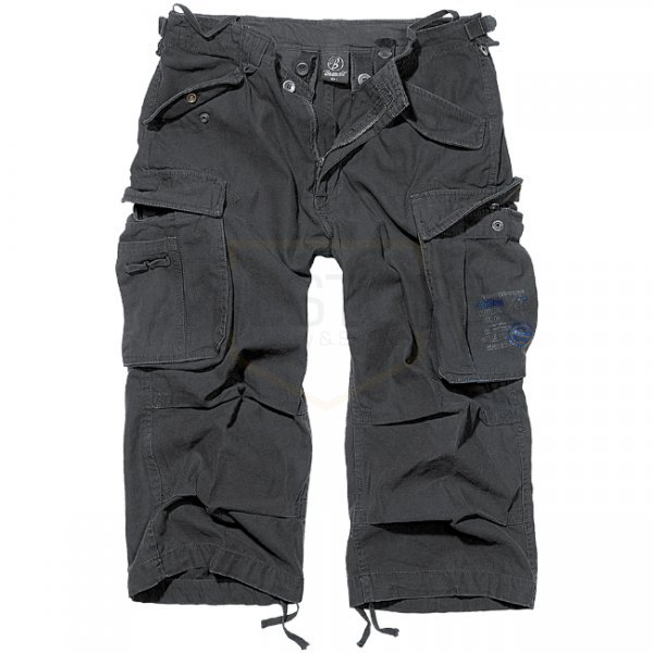 Brandit Industry Vintage 3/4 Shorts - Black - M