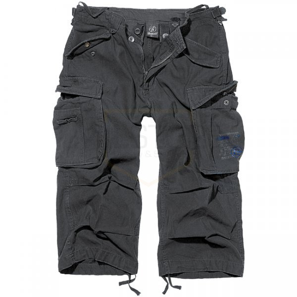 Brandit Industry Vintage 3/4 Shorts - Black - XL