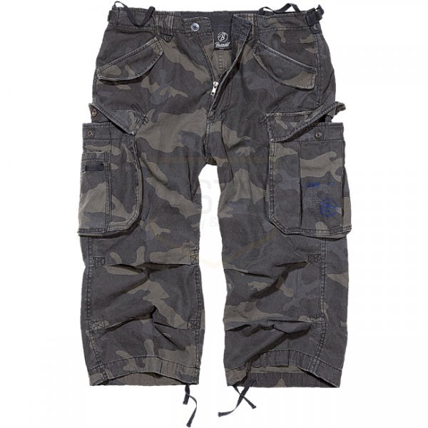 Brandit Industry Vintage 3/4 Shorts - Dark Camo - XL