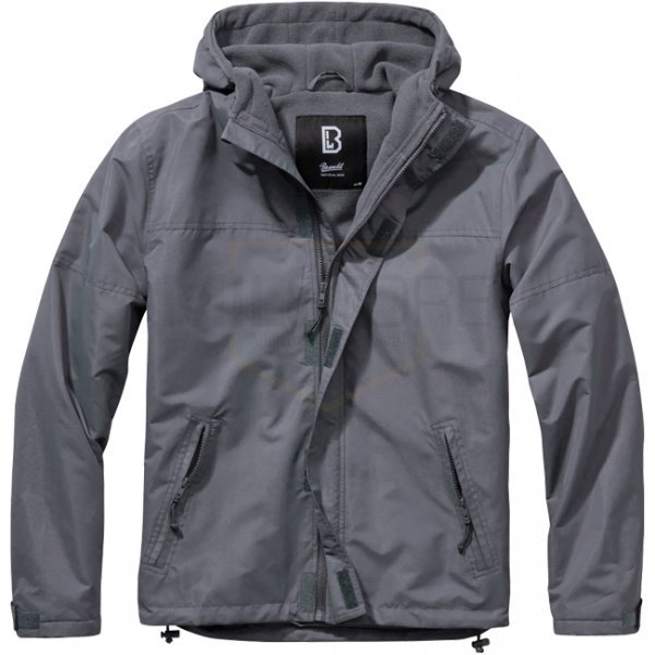 Brandit Windbreaker Frontzip - Anthracite - XL