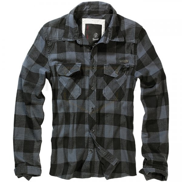 Brandit Checkshirt - Black / Grey - 2XL