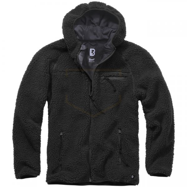 Brandit Teddyfleece Worker Jacket - Black - M