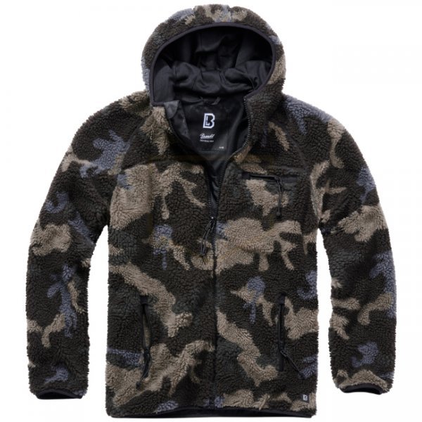 Brandit Teddyfleece Worker Jacket - Dark Camo - M