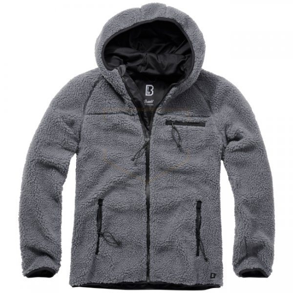 Brandit Teddyfleece Worker Jacket - Anthracite - M