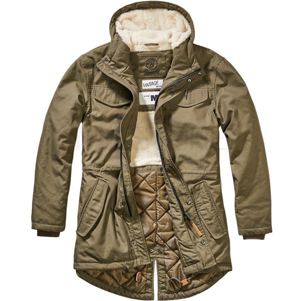 Brandit Marsh Lake Teddyparka - Olive - M