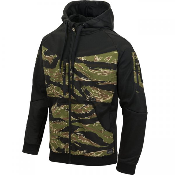 Helikon Rogue Tactical Hoodie FullZip - Black / Tiger Stripe - S