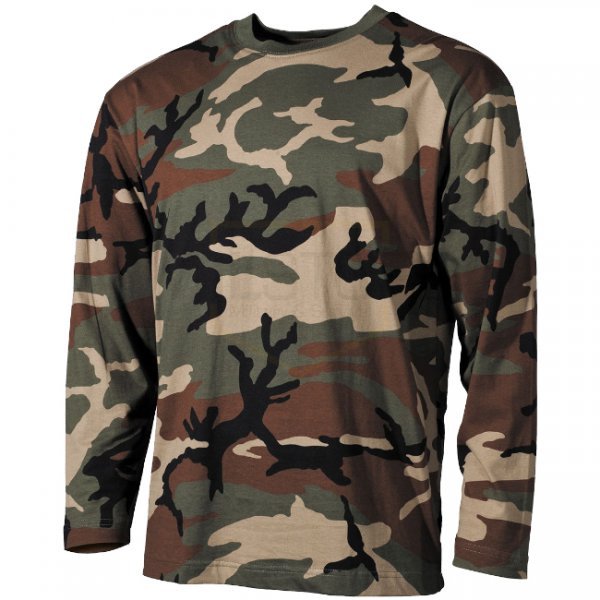 MFH Long Sleeve Shirt - Woodland - M