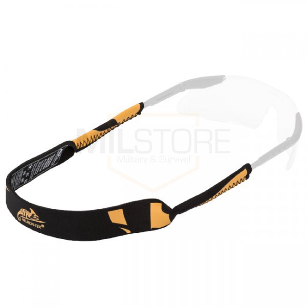 Helikon Neoprene Eyewear Retainer - Black / Orange