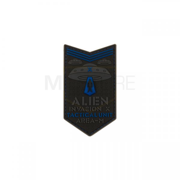 JTG Alien Invasion Tactical Unit Rubber Patch - Blue