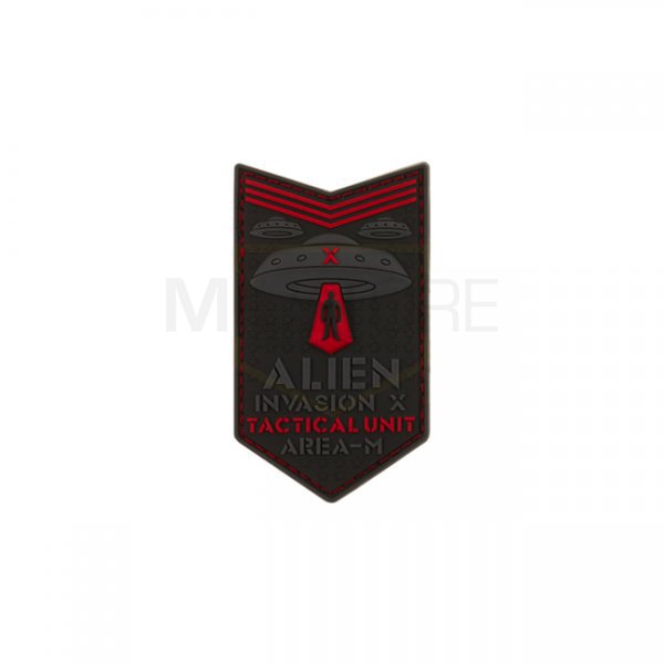 JTG Alien Invasion Tactical Unit Rubber Patch - Red