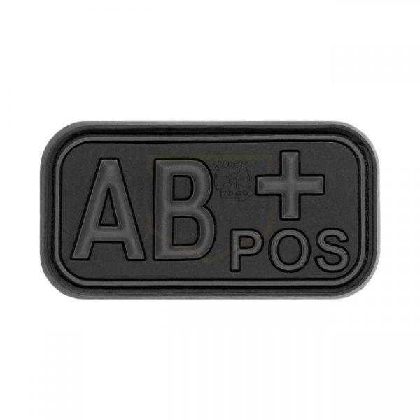 JTG Bloodtype Rubber Patch AB Pos - Blackops