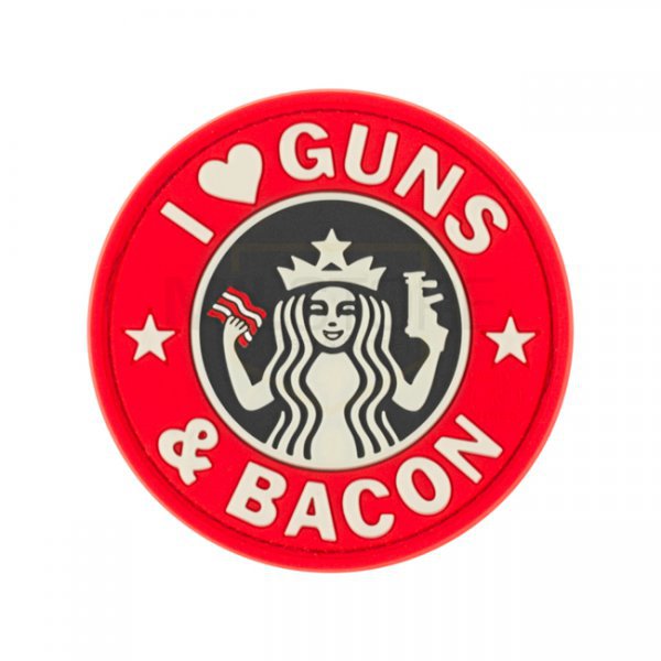 JTG Guns and Bacon Rubber Patch - Color