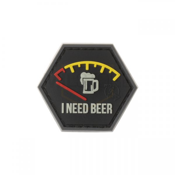 JTG I need Beer Rubber Patch - Red
