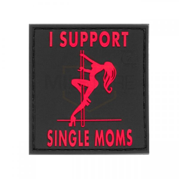 JTG I Support Single Mums Rubber Patch - Blackmedic