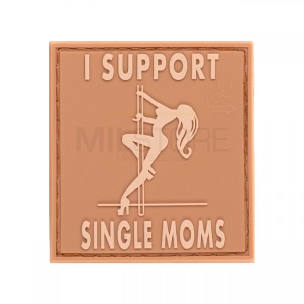 JTG I Support Single Mums Rubber Patch - Desert