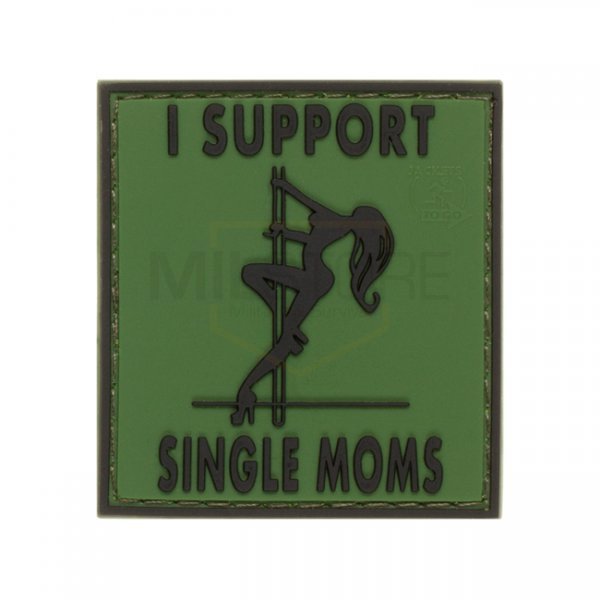 JTG I Support Single Mums Rubber Patch - Forest
