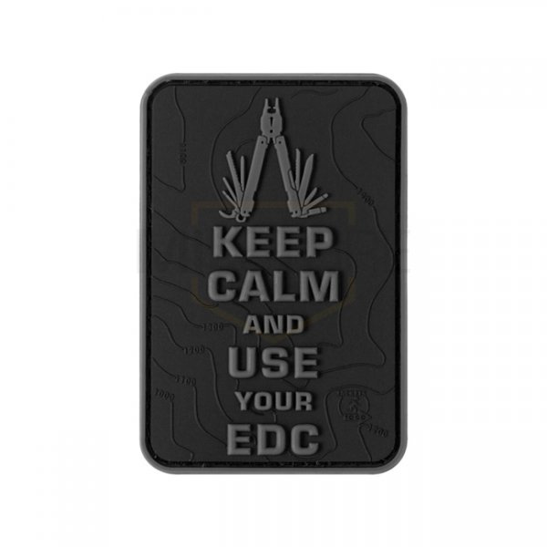 JTG Keep Calm EDC Rubber Patch - Blackops