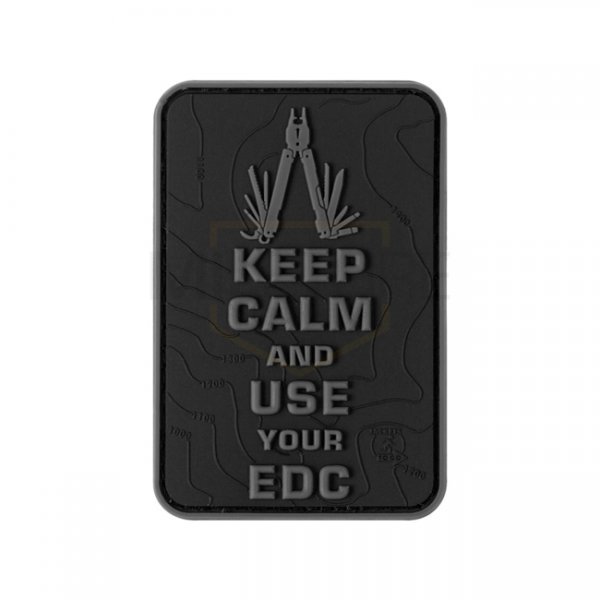 JTG Keep Calm EDC Rubber Patch - Blackops