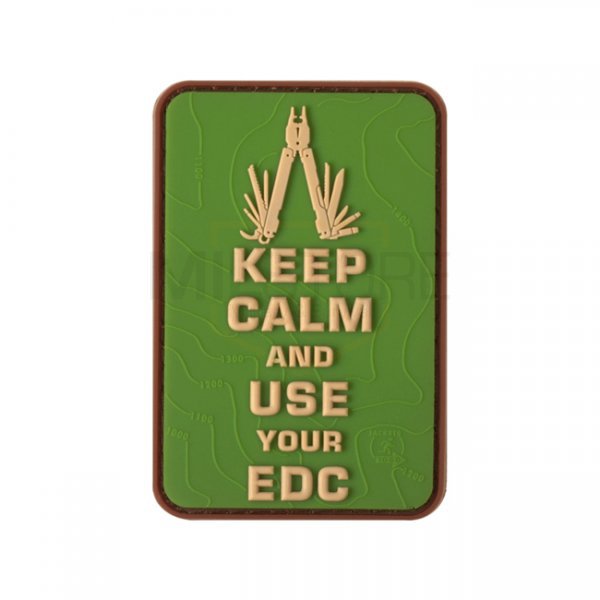 JTG Keep Calm EDC Rubber Patch - Multicam