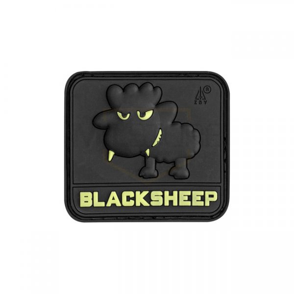 JTG Little Black Sheep Rubber Patch - Glow in the Dark