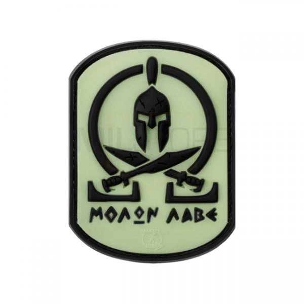 JTG Molon Labe Rubber Patch - Glow Back