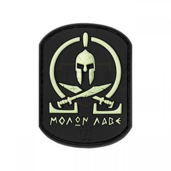 JTG Molon Labe Rubber Patch - Glow in the Dark