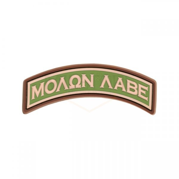 JTG Molon Labe Tab Rubber Patch - Multicam