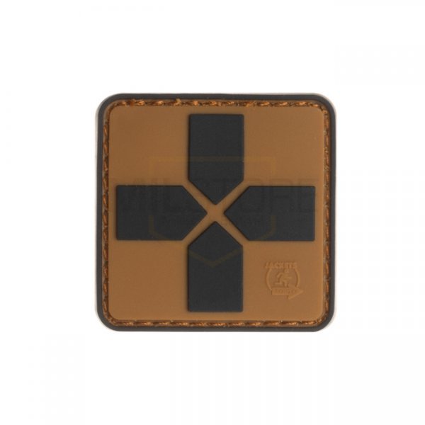 JTG Red Cross Rubber Patch 40mm - Coyote