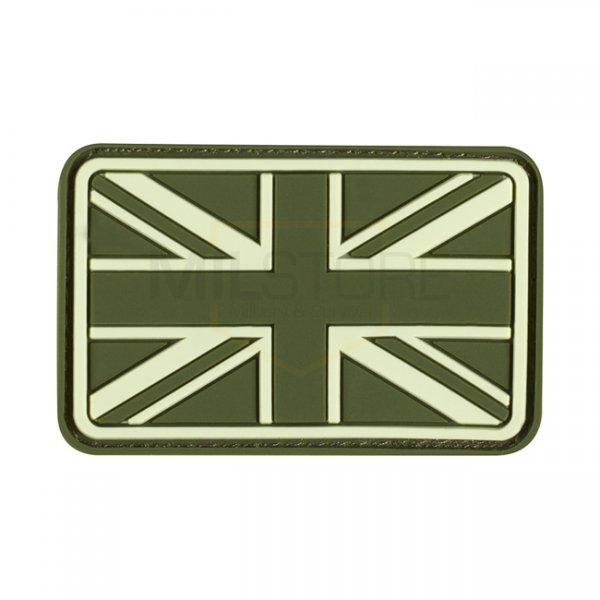 JTG Small Great Britain Flag Rubber Patch - Forest