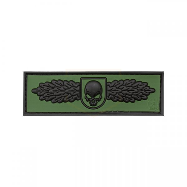 JTG SOF Skull Badge Rubber Patch - Forest